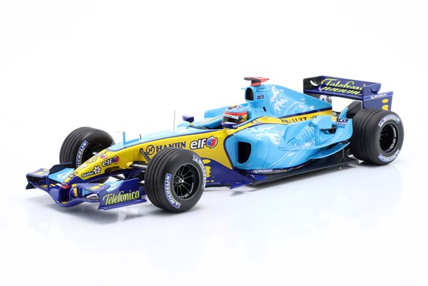 RENAULT R25 #5 2ND BRITISH GP FORMULA 1 WORLD CHAMPION 2005 F. ALONSO / РЕНО R25 2ND БРИТИШ ГРАН-ПРИ ФОРМУЛА-1 ЧЕМПИОН МИРА АЛОНСО