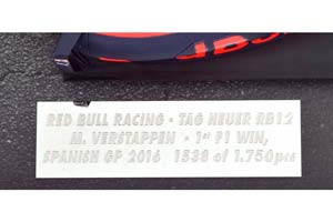 RED BULL TAG HEUER RB12 1ST GP WIN GP SPAIN VERSTAPPEN 2016 LIMITED EDITION 1750 PCS (ПОДАРОЧНАЯ УПАКОВКА) — фото 6