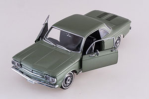 CHEVROLET CORVAIR COUPE 1963 GREEN METALLIC — фото 9
