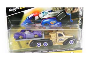 BUICK  MISSELE TOW RAMP TRUCK 3-ASSI WITH REGAL-T CUSTOM (ДЛИНА ПРИМЕРНО 15 СМ)
