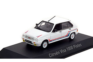CITROEN VISA 1000 PISTES 1983 БЕЛЫЙ С СИНИМ И КРАСНЫМ