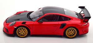 PORSCHE 911 (991 II) GT3 RS WEISSACH PACKAGE WITH GOLD RIMS 2019 RED BLACK — фото 3