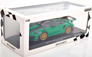 PORSCHE 911 (991 II) GT2 RS WEISSACH PACKAGE - 2018 ЗЕЛЕНЫЙ С ЗОЛОТИСТЫМИ ДИСКАМИ — фото 4