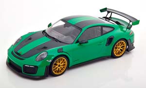 PORSCHE 911 (991 II) GT2 RS WEISSACH PACKAGE - 2018 ЗЕЛЕНЫЙ С ЗОЛОТИСТЫМИ ДИСКАМИ