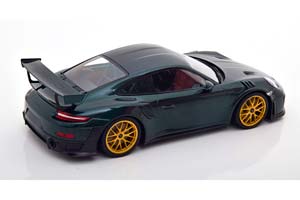 PORSCHE 911 (991 II) GT2 RS WEISSACH PACKAGE - 2018 ЗЕЛЕНЫЙ С ЗОЛОТИСТЫМИ ДИСКАМИ — фото 2