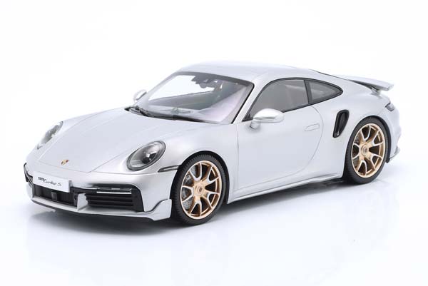 PORSCHE 911 (992) TURBO S COUPE SPORT DESIGN YEAR 2024 SILVER / ПОРШЕ 911 992 ТУРБО КУПЕ СПОРТ ДИЗАЙН СЕРЕБРИСТЫЙ СЕРЕБРИСТЫЙ ДИСКИ ДИЗАЙН