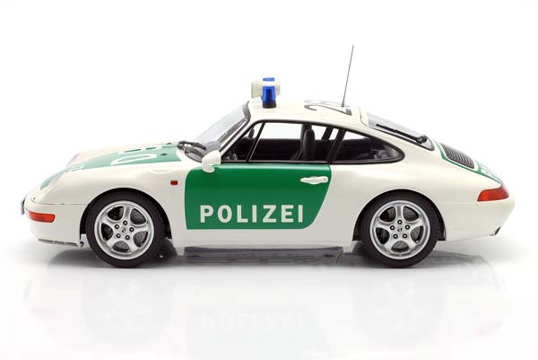 PORSCHE 911 (993) COUPE POLICE STUTTGART 1993 GREEN / WHITE / ПОРШЕ 911 993 КУПЕ ПОЛИЦИЯ СТУТТГАРТ ЗЕЛЕНЫЙ БЕЛЫЙ — фото 4