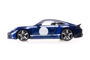 PORSCHE 911 (992) SPORT CLASSIC 2022 BLUE METALLIC/WHITE — фото 3