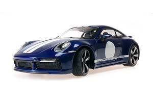 PORSCHE 911 (992) SPORT CLASSIC 2022 BLUE METALLIC/WHITE — фото 4