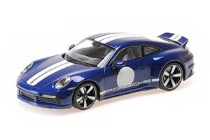 PORSCHE 911 (992) SPORT CLASSIC 2022 BLUE METALLIC/WHITE — фото 5
