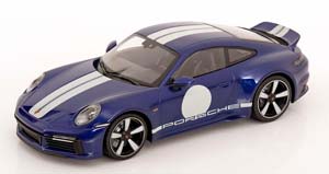 PORSCHE 911 (992) SPORT CLASSIC 2022 BLUE METALLIC/WHITE