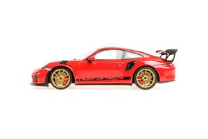 PORSCHE 911 GT3RS (991.2) 2019 RED W/ GOLDEN WHEELS — фото 6
