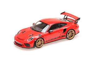 PORSCHE 911 GT3RS (991.2) 2019 RED W/ GOLDEN WHEELS — фото 2