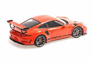 PORSCHE 911 GT3RS (991.2) 2019 ОРАНЖЕВЫЙ С ПЛАТИНОВЫМИ КОЛЕСАМИ — фото 2