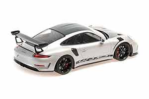 PORSCHE 911 GT3RS (991.2) 2019 СЕРЕБРИСТЫЙ WEISSACH PACKAGE С ЧЕРЫНМИ КОЛЕСАМИ — фото 2