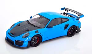 PORSCHE 911 (991.2) GT2RS 2018 СИНИЙ С ЧЕРНЫМИ КОЛЕСАМИ