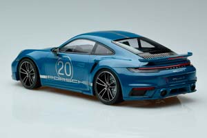 PORSCHE 911 (992) TURBO S COUPE SPORT DESIGN 2021 BLUE / ПОРШЕ 911 ТУРБО С КУПЕ СИНИЙ — фото 4