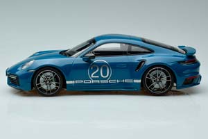 PORSCHE 911 (992) TURBO S COUPE SPORT DESIGN 2021 BLUE / ПОРШЕ 911 ТУРБО С КУПЕ СИНИЙ — фото 5
