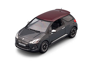 CITROEN DS3 2010 GREY METALLIC/DARK RED ROOF