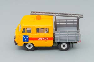 УАЗ 39094 ФЕРМЕР С ЛЕСТНИЦЕЙ АВАРИЙНАЯ, ЖЕЛТЫЙ/СЕРЫЙ — фото 3