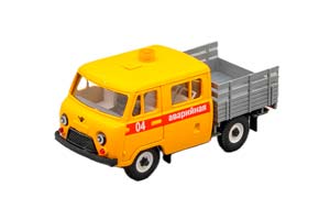 УАЗ 39094 БОРТОВОЙ АВАРИЙНАЯ, ОРАНЖЕВЫЙ / СЕРЫЙ