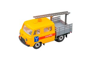 УАЗ 39094 ФЕРМЕР С ЛЕСТНИЦЕЙ АВАРИЙНАЯ, ЖЕЛТЫЙ / СЕРЫЙ