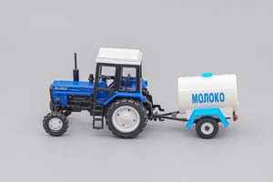 ТРАКТОР МТЗ-82 "ЛЮКС-2" С ПРИЦЕПОМ БОЧКА "МОЛОКО" — фото 3