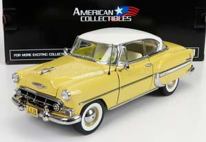 CHEVROLET BEL AIR COUPE 1953, YELLOW WHITE