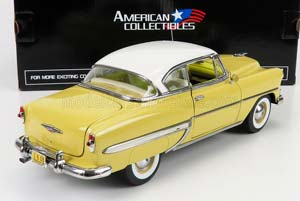 CHEVROLET BEL AIR COUPE 1953, YELLOW WHITE — фото 2