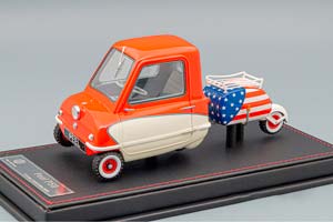 PEEL P50 WITH TRAILER (1964), RED / CREAM — фото 3