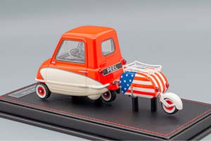 PEEL P50 WITH TRAILER (1964), RED / CREAM — фото 4