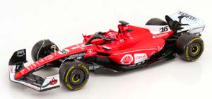 FERRARI F1 SF-23 TEAM SCUDERIA FERRARI №16 2ND LAS VEGAS USA GP 2023 CHARLES LECLERC, RED WHITE BLACK