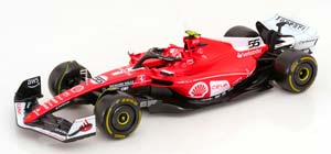 FERRARI F1 SF-23 TEAM SCUDERIA FERRARI №55 LAS VEGAS USA GP 2023 CARLOS SAINZ, RED WHITE BLACK