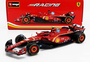 FERRARI F1 SF-24 TEAM SCUDERIA FERRARI №55 SEASON 2024 CARLOS SAINZ, RED BLACK