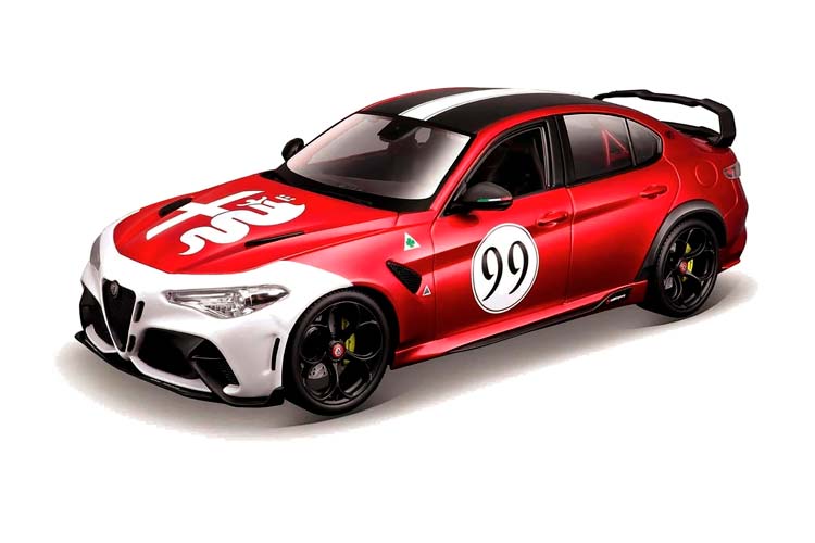 ALFA ROMEO GIULIA GTAM #99 2020 RED WHITE BLACK / АЛЬФА РОМЕО ДЖУЛИЯ GTAM #99 2020 КРАСНЫЙ БЕЛЫЙ ЧЕРНЫЙ