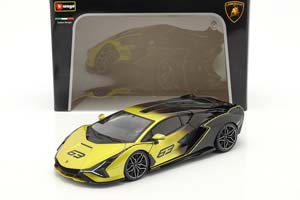 LAMBORGHINI SIAN FKP37 2021 YELLOW METALLIC/BLACK — фото 3