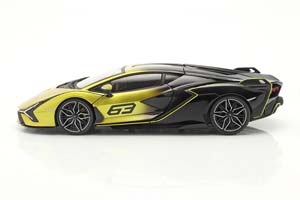 LAMBORGHINI SIAN FKP37 2021 YELLOW METALLIC/BLACK — фото 4
