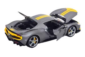 FERRARI 296 GTB ASSETTO FIORANO 2022 GREY METALLIC/YELLOW / ФЕРРАРИ АССЕТО ФЬОРАНО СЕРО-ЖЕЛТЫЙ — фото 4