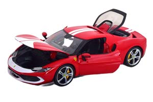 FERRARI 296 GTB ASSETTO FIORANO 2022 RED WHITE / ФЕРРАРИ АССЕТО ФЬОРАНО КРАСНО-БЕЛЫЙ — фото 3