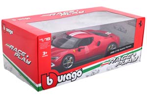 FERRARI 296 GTB ASSETTO FIORANO 2022 RED WHITE / ФЕРРАРИ АССЕТО ФЬОРАНО КРАСНО-БЕЛЫЙ — фото 5