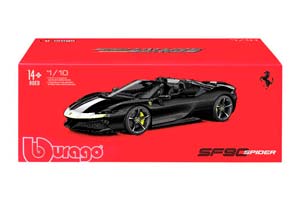 FERRARI SF90 SPIDER ASSETTO FIORANO 2024 BLACK MET / ФЕРРАРИ СФ90 ЧЕРНЫЙ — фото 6