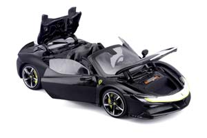 FERRARI SF90 SPIDER ASSETTO FIORANO 2024 BLACK MET / ФЕРРАРИ СФ90 ЧЕРНЫЙ — фото 2