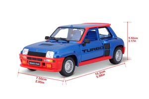RENAULT 5 TURBO 1982 BLUE/RED / РЕНО ТУРБО — фото 6