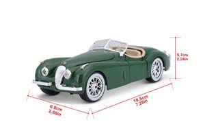 JAGUAR XK 120 ROADSTER 1951 DARK GREEN / ЯГУАР ХК РОДСТЕР ЗЕЛЕНЫЙ — фото 11