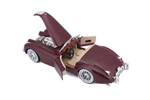 JAGUAR XK 120 ROADSTER 1951 DARK RED / ЯГУАР ХК РОДСТЕР КРАСНЫЙ — фото 3