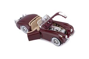 JAGUAR XK 120 ROADSTER 1951 DARK RED / ЯГУАР ХК РОДСТЕР КРАСНЫЙ — фото 2