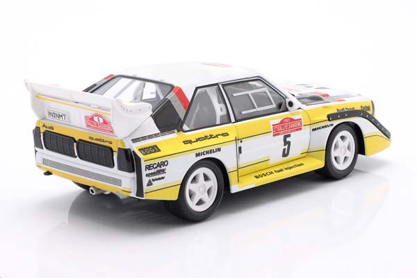 AUDI SPORT QUATTRO S1 E2 #5 WINNER RALLYE SANREMO 1985 RÖHRL, GEISTDÖRFER / АУДИ СПОРТ КВАТТРО S1 E2 ПОБЕДИТЕЛЬ РАЛЛИ САНРЕМО РЁРЛ ГАЙСТДЁРФЕР — фото 2