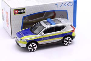 VOLVO EX40 POLICE 2022 BLUE / SILVER / YELLOW / ВОЛЬВО EX40 ПОЛИЦИЯ СИНИЙ СЕРЕБРИСТЫЙ ЖЕЛТЫЙ — фото 3