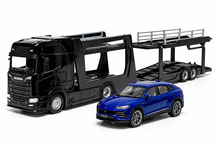 SCANIA 770 S CAR TRANSPORTER WITH LAMBORGHINI URUS / СКАНИЯ 770 S АВТОВОЗ С ЛАМБОРГИНИ УРУС — фото 4