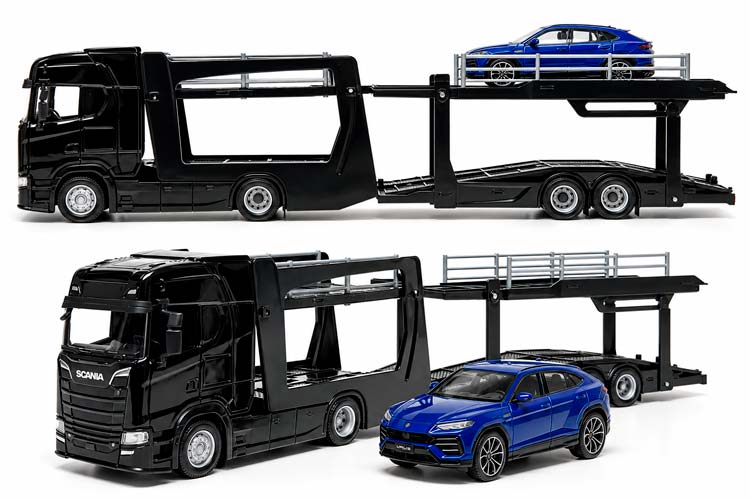 SCANIA 770 S CAR TRANSPORTER WITH LAMBORGHINI URUS / СКАНИЯ 770 S АВТОВОЗ С ЛАМБОРГИНИ УРУС — фото 7